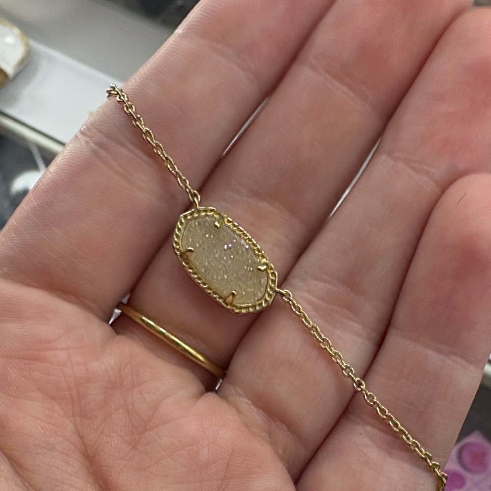 Kendra Scott Gold and Cream Bracelet